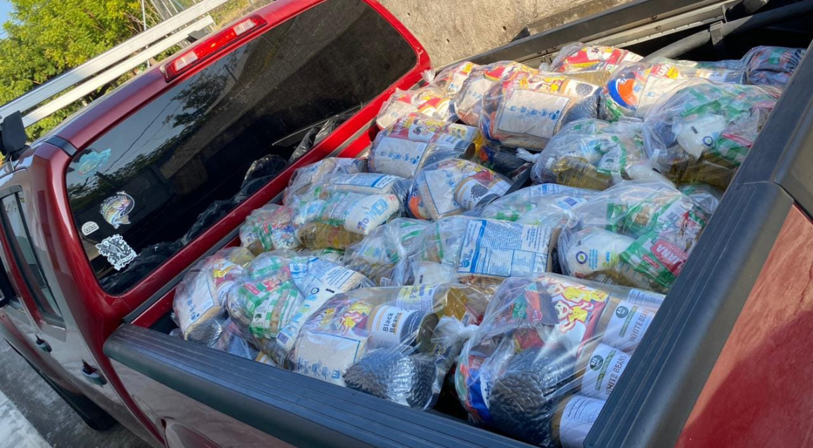 Guatemala Missions donations feed the hungry in Guatemala. A truck loaded full of food for those in need.